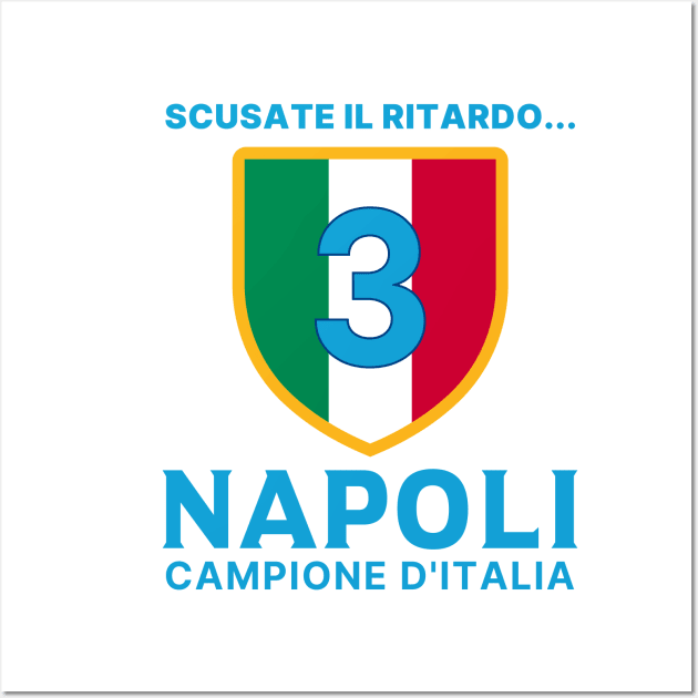 Napoli Campione 2023 - black version Wall Art by Zakzouk-store